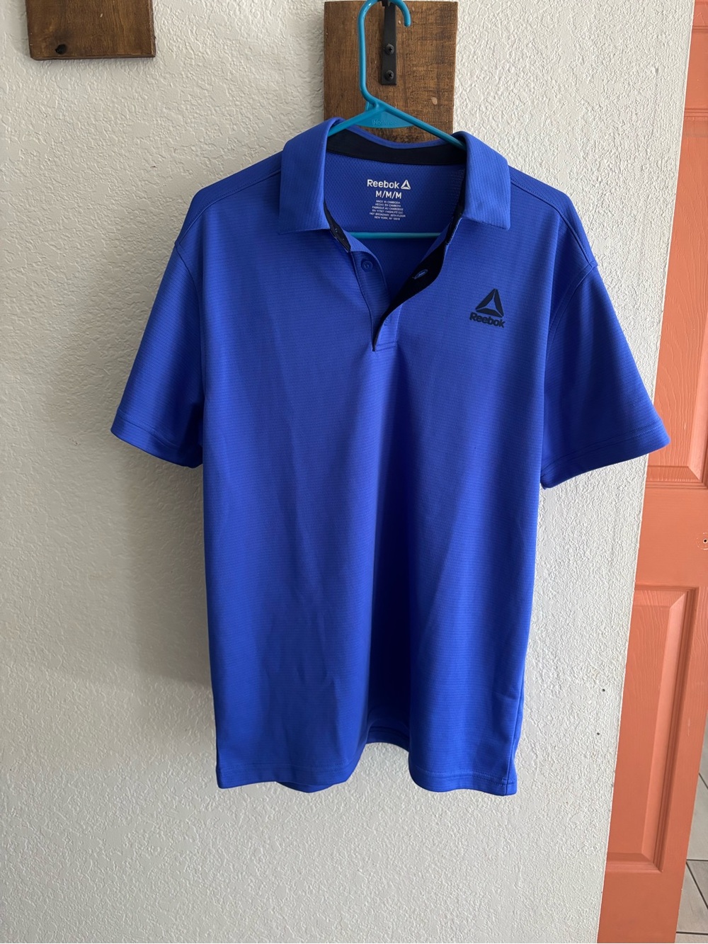 Reebok Men's Royal Blue Athletic Polo